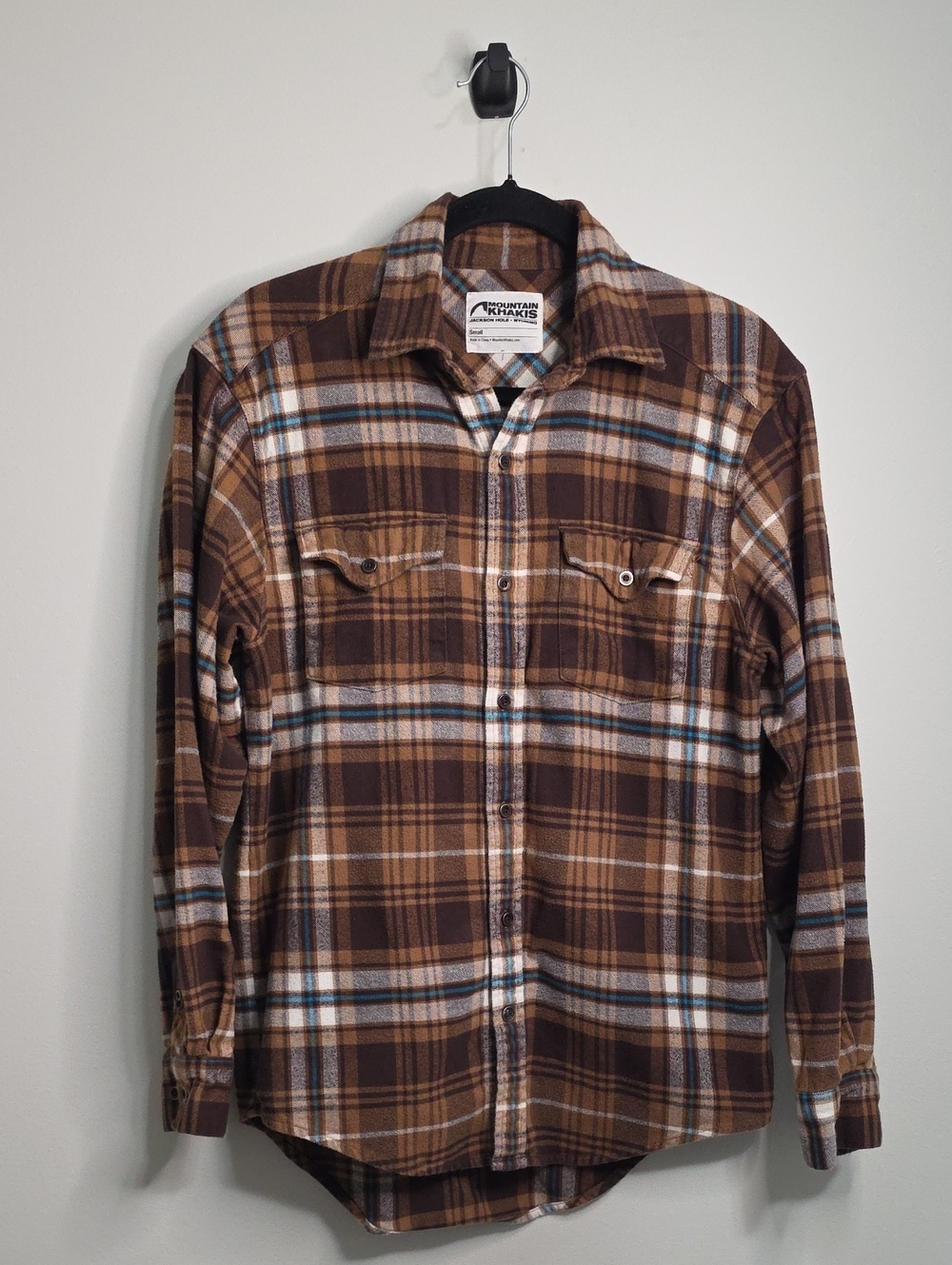 Mountain Khakis Brown Plaid Long-Sleeve Button-Down Shirt